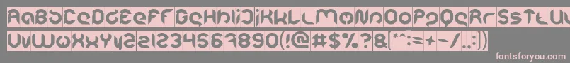 Intan Putri Pratiwi Inverse Font – Pink Fonts on Gray Background