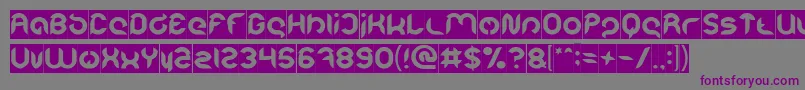 Intan Putri Pratiwi Inverse Font – Purple Fonts on Gray Background
