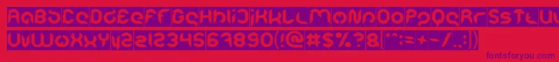 Intan Putri Pratiwi Inverse Font – Purple Fonts on Red Background