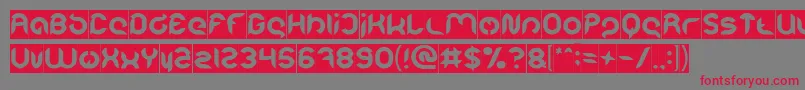 Intan Putri Pratiwi Inverse Font – Red Fonts on Gray Background