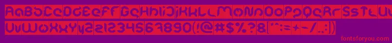 Intan Putri Pratiwi Inverse Font – Red Fonts on Purple Background