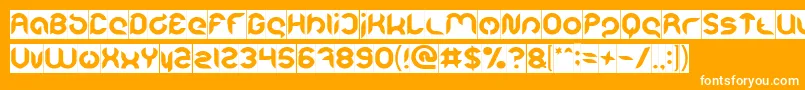 Intan Putri Pratiwi Inverse Font – White Fonts on Orange Background