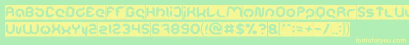 Intan Putri Pratiwi Inverse Font – Yellow Fonts on Green Background