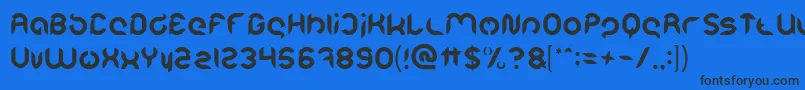 Intan Putri Pratiwi Light Font – Black Fonts on Blue Background