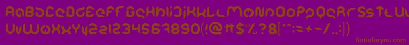 Intan Putri Pratiwi Light Font – Brown Fonts on Purple Background