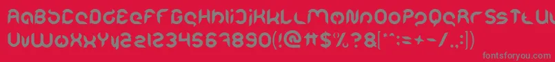 Intan Putri Pratiwi Light Font – Gray Fonts on Red Background