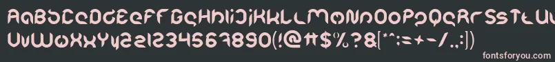 Intan Putri Pratiwi Light Font – Pink Fonts on Black Background