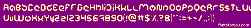 Intan Putri Pratiwi Light Font – Yellow Fonts on Purple Background