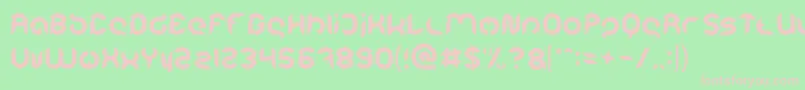 Intan Putri Pratiwi Font – Pink Fonts on Green Background