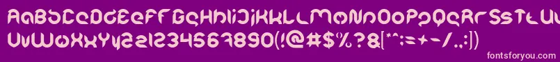 Intan Putri Pratiwi Font – Pink Fonts on Purple Background