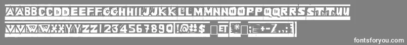 Linol Font – White Fonts on Gray Background