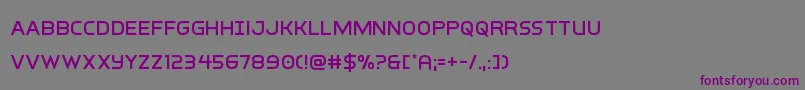 Шрифт interbureau – фиолетовые шрифты на сером фоне