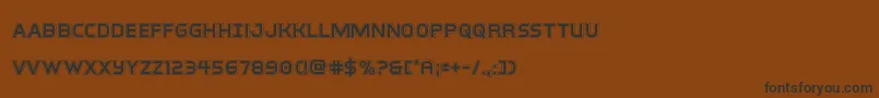 interbureauacad Font – Black Fonts on Brown Background