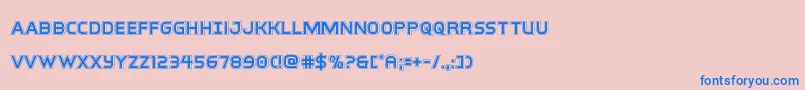 Saiba mais sobre a fonte interbureauacad Fonte interbureauacad – fontes azuis em um fundo rosa