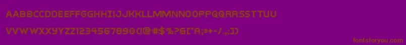 interbureauacad Font – Brown Fonts on Purple Background