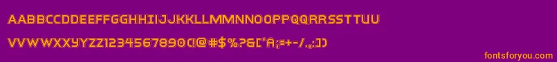More about interbureauacad Font interbureauacad Font – Orange Fonts on Purple Background
