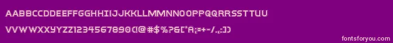 interbureauacad Font – Pink Fonts on Purple Background