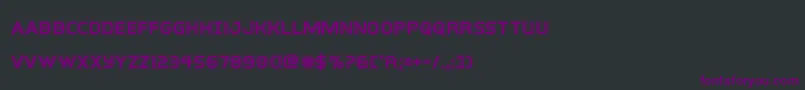 interbureauacad Font – Purple Fonts on Black Background