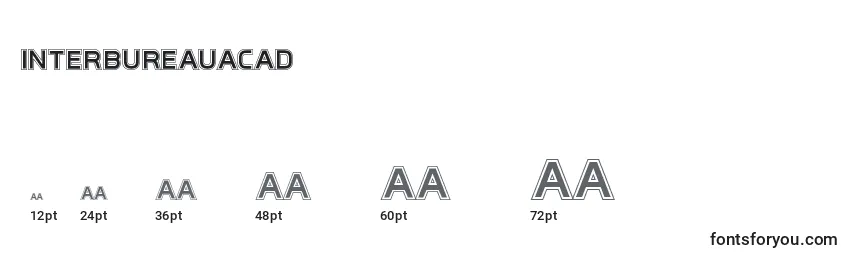 Interbureauacad Font Sizes