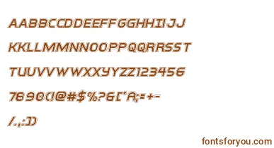 interbureauacadital font – Brown Fonts On White Background