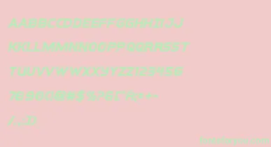 interbureauacadital font – Green Fonts On Pink Background