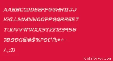 interbureauacadital font – Pink Fonts On Red Background
