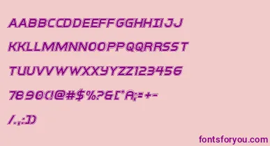 interbureauacadital font – Purple Fonts On Pink Background