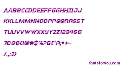 interbureauacadital font – Purple Fonts On White Background