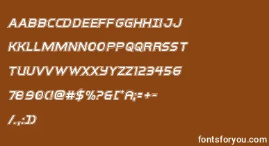 interbureauacadital font – White Fonts On Brown Background