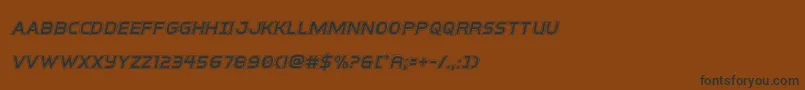 interbureauacadital Font – Black Fonts on Brown Background
