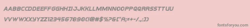 interbureauacadital Font – Gray Fonts on Pink Background