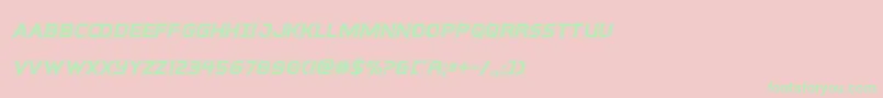 interbureauacadital Font – Green Fonts on Pink Background
