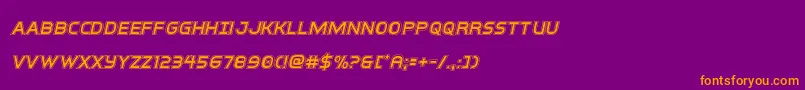 interbureauacadital Font – Orange Fonts on Purple Background