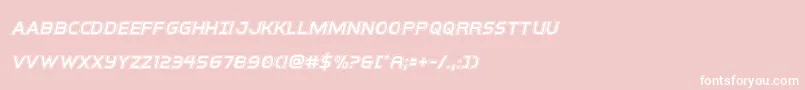 interbureauacadital Font – White Fonts on Pink Background