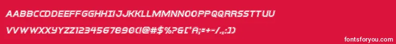 interbureauacadital Font – White Fonts on Red Background