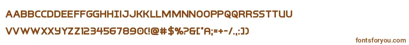 Шрифт interbureaubold – коричневые шрифты на белом фоне