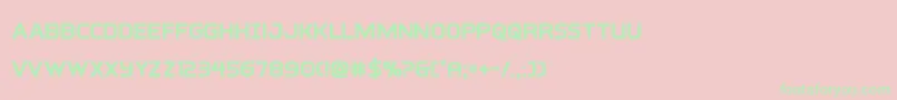 interbureaubold Font – Green Fonts on Pink Background