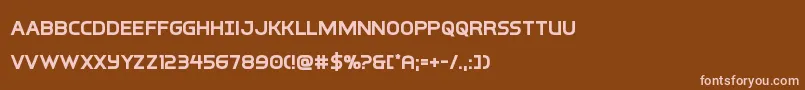 Шрифт interbureaubold – розовые шрифты на коричневом фоне