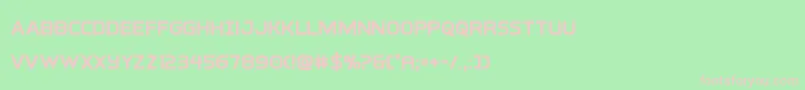 interbureaubold Font – Pink Fonts on Green Background