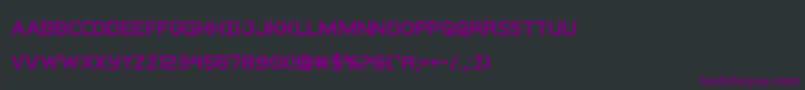 interbureaubold Font – Purple Fonts on Black Background