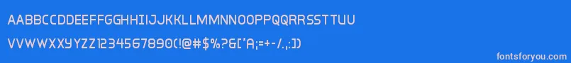 Шрифт interbureaucond – розовые шрифты на синем фоне