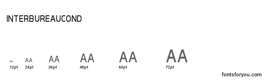Interbureaucond Font Sizes