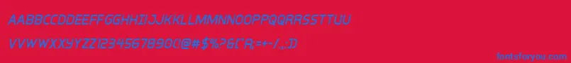fuente interbureaucondital – Fuentes Azules Sobre Fondo Rojo