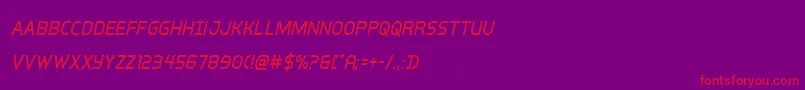 Fonte interbureaucondital – fontes vermelhas em um fundo violeta