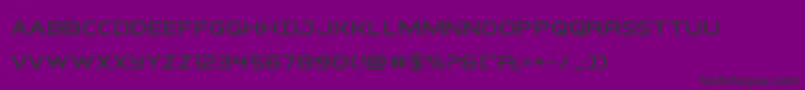 interbureauexpand Font – Black Fonts on Purple Background