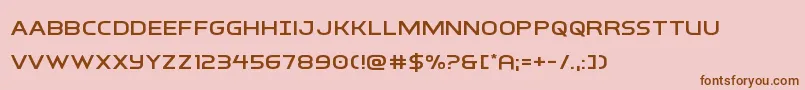 Шрифт interbureauexpand – коричневые шрифты на розовом фоне