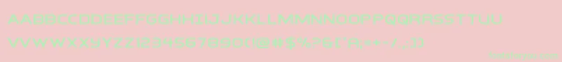interbureauexpand Font – Green Fonts on Pink Background