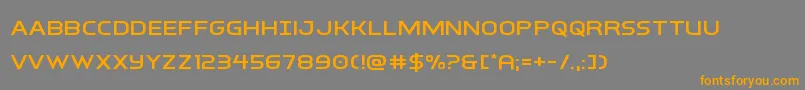 interbureauexpand Font – Orange Fonts on Gray Background