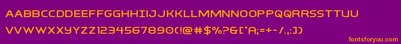 Шрифт interbureauexpand – оранжевые шрифты на фиолетовом фоне