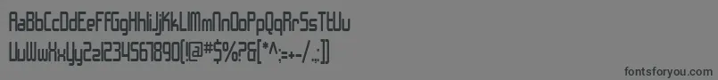 SfChromeFendersCondensed Font – Black Fonts on Gray Background